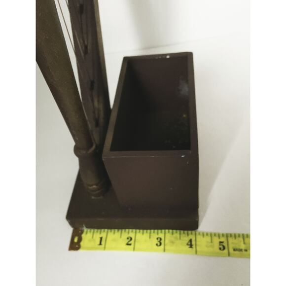 Vintage Wood Harp Planter Boxes - Elegant Home Decor - 18" - Picture 9 of 9